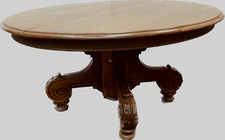 table à pied central