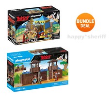 Playmobil deux ensembles Astérix 71015 tente des Romains et 71542 camp romain...