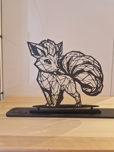 Goupix low poly figurine - goupix,
