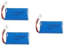 Lot de 3 batteries LiPo 500mAh
