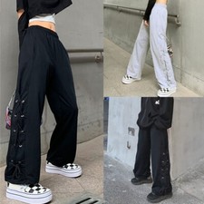 Pantalon Jambe Large Lacet