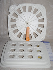 ?TUPPERWARE Croissant Party Moule Plaque Réversible Croissants + Ravioles Blanc