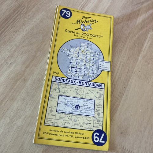 Carte routière ancienne