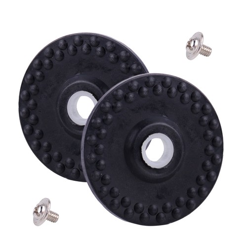 2pcs rubber wheel with collars - with,