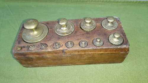 Ancienne boite poids en - ancienne,