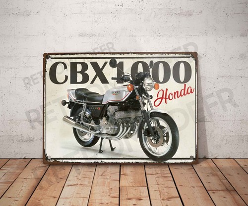 Plaque métal vintage honda - plaque,
