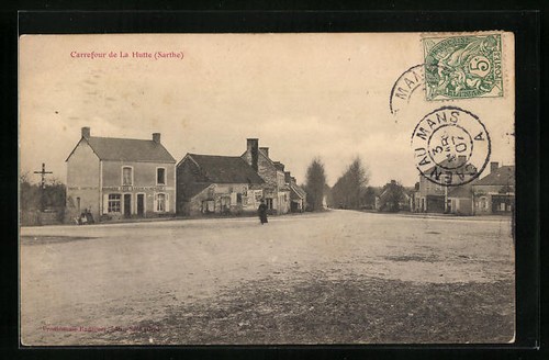 Cpa hutte carrefour 1907 - hutte,,