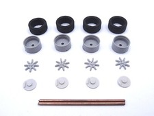 ALEZAN MODELS . ACCESSOIRES 1/43 . SET DE 4 ROUES JANTE MINILITTE . 4 ECROUS .