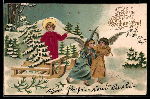 Carte postale les anges - les,
