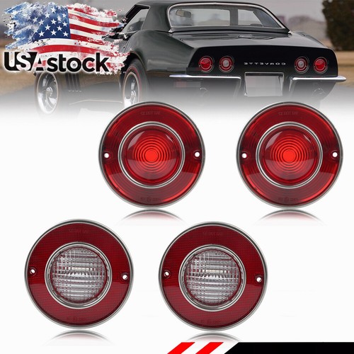 4pcs red lens rear tail - lens, light