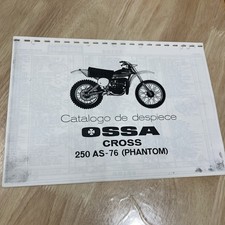 Ossa moto 250 AS cross 76 Phantom catalogue liste pièce détachée