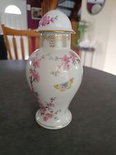 PIED DE LAMPE EN PORCELAINE DE LIMOGES PORCELAINES D'ART DÉCOR FLEURS VINTAGE