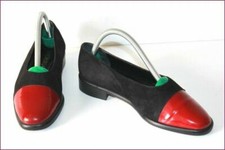 SANCHE DE LA ROSA Escarpins Cuir Noir Petit Talon T 35 TBE