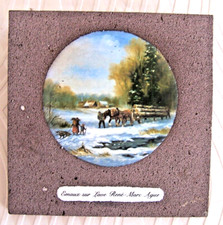 PLAQUE Tableau EMAUX sur LAVE