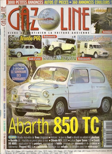 Gazoline 144 abarth 850 - gazoline,