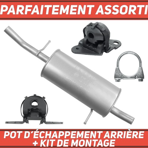 Pot échappement arrière - pot, d’échappement