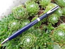 ANCIEN STYLO BILLE WATERMAN CF  LAQUE BLEU  MARINE COMME NEUF