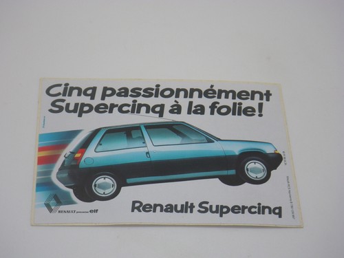 Renault supercinq sticker - supercinq,