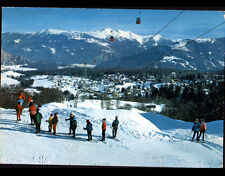 FLIMS WALDHAUS (SUISSE) MONITEUR de SKI & ENFANTS , CHALETS vue aérienne en 1973