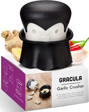 Gracula Garlic Crusher & Peeler - Twist Top Mincer for Garlic, Ginger & Nuts