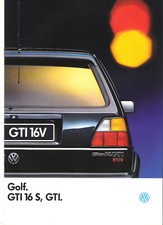 VOLKSWAGEN GOLF 2 GTI GTI 16S - 1990 / catalogue brochure dépliant prospectus