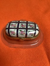 PORCELAINES COLLECTION N°9 HACHETTE BOÎTE À POUDRE DE RIZ STYLE DE DRESDE XIX