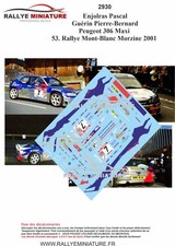 DECALS 1/18 REF 2930 Peugeot