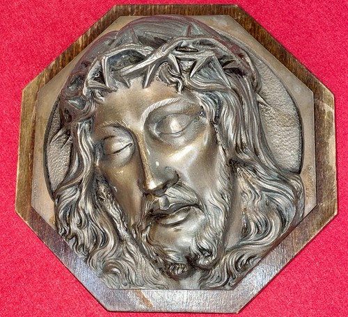 Christ bronze relief - christ, en