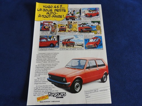Publicité automobile zastava - publicité,
