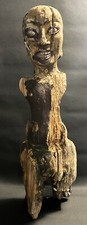 Statue figure de proue de pirogue Thaïlande bois flotté XIXème