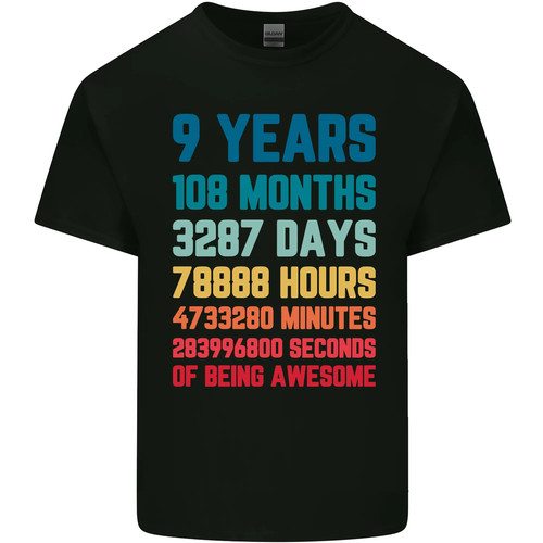 Shirt anniversaire des 9 - t-shirt, d'anniversaire