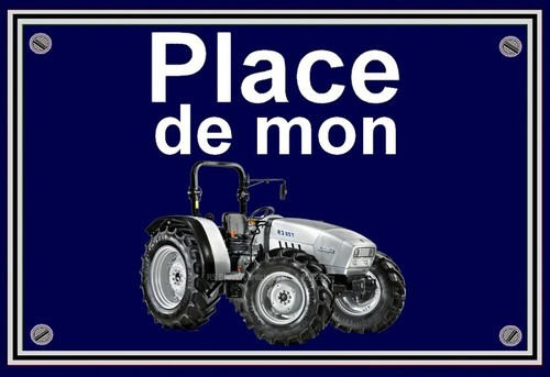 Plaque place mon - ", de