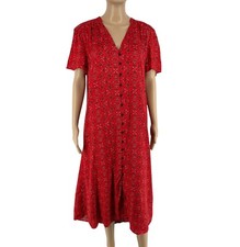 Robe Longue À Fleurs Rouge