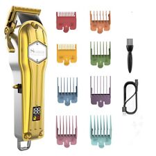 Surker Tondeuse Cheveux pour Hommes Professionnelle avec Ecran LCD Sans Fil Or