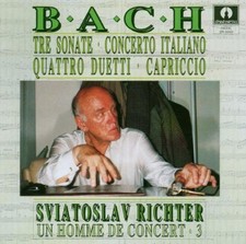 Bach J.S : Concerto italien, 3 Sonates / Sviatoslav Richter - CD