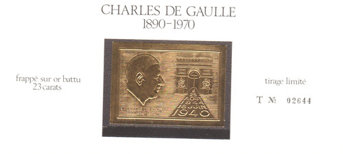 Charles gaulle vignette - de, or