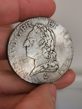 Louis XV, Écu vieille tête buste lauré 1774 A Paris