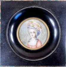 Miniature ancienne signée –