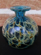 VASE VERRE VERRERIE CONTEMPORAINE 1960/80 MDINA MALTE D1751
