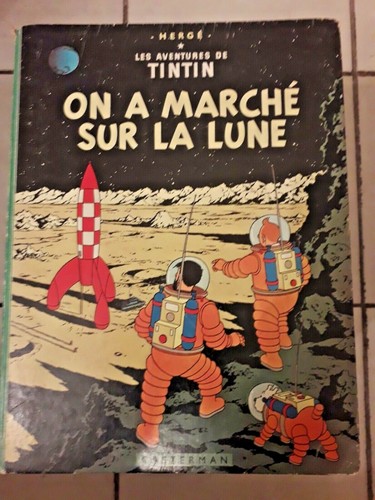 Tintin marché sur la - bd, on
