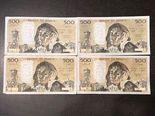 Lot billets de 500 - lot, 4