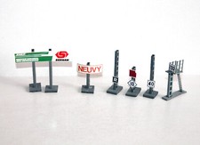 LOT 6 PANNEAUX SIGNALISATION CIRCULATION PUB SNCF, VOIE FERROVIAIRE HO SEMAPHORE