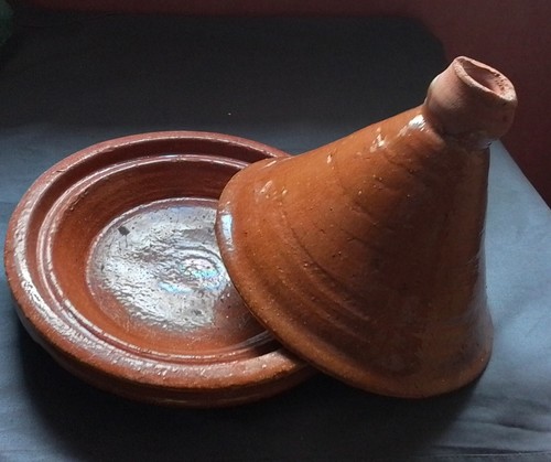 Plat tajine - (terre, cuite)