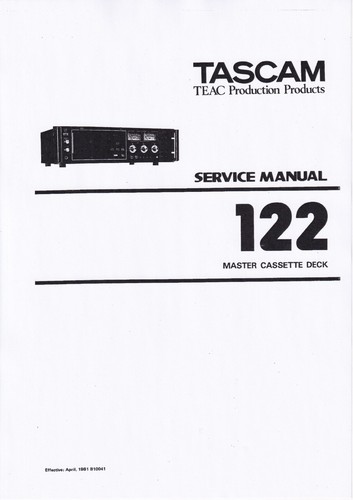 Manuel service pour tascam - de,