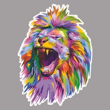 TETE LION ROI DE LA JUNGLE