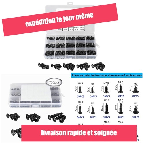 750 vis cruciformes miniatures - 750,