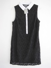 ROBE DEBARDEUR ETAM TAILLE 38 DENTELLE NOIRE DOUBLEE TUNIQUE FEMME NEUVE