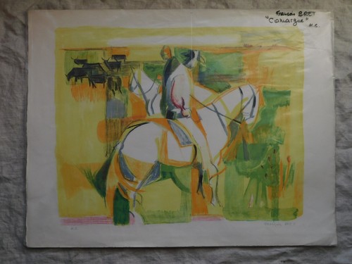 Lithographie françois bret - lithographie,