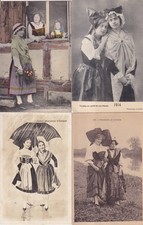 Lot de 4 Cartes postales