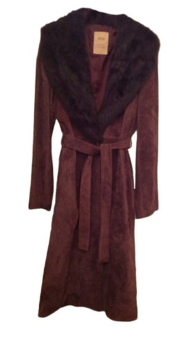 Manteau mango véritable cuir - mango,